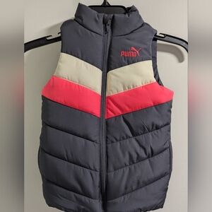 Puma Charcoal Puffer Vest for Kids